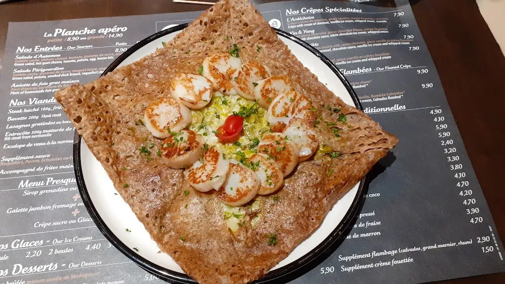 Galette Saint Jacques Et Sa Fondue de Poireau